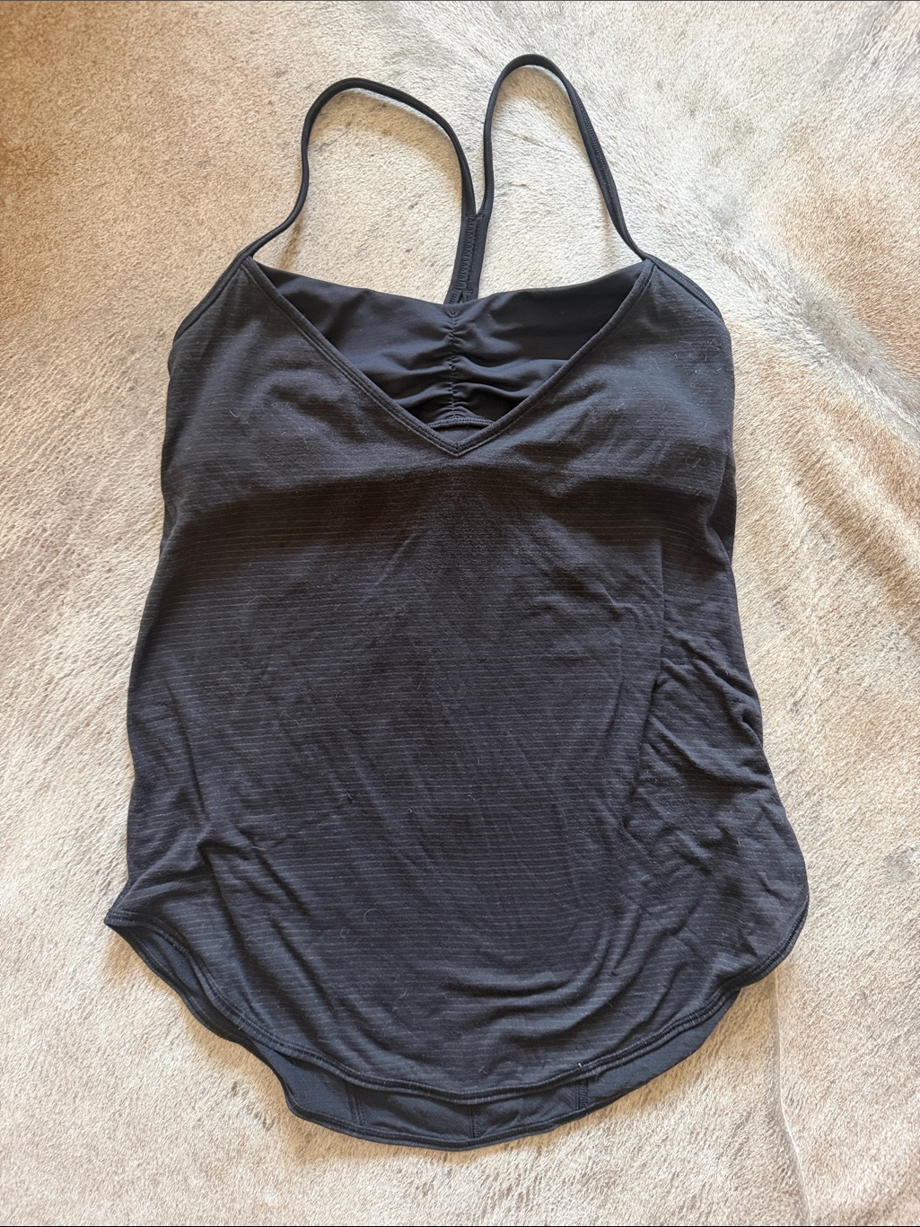Lululemon Athletica Black V-Neck Spaghetti Strap Camisole